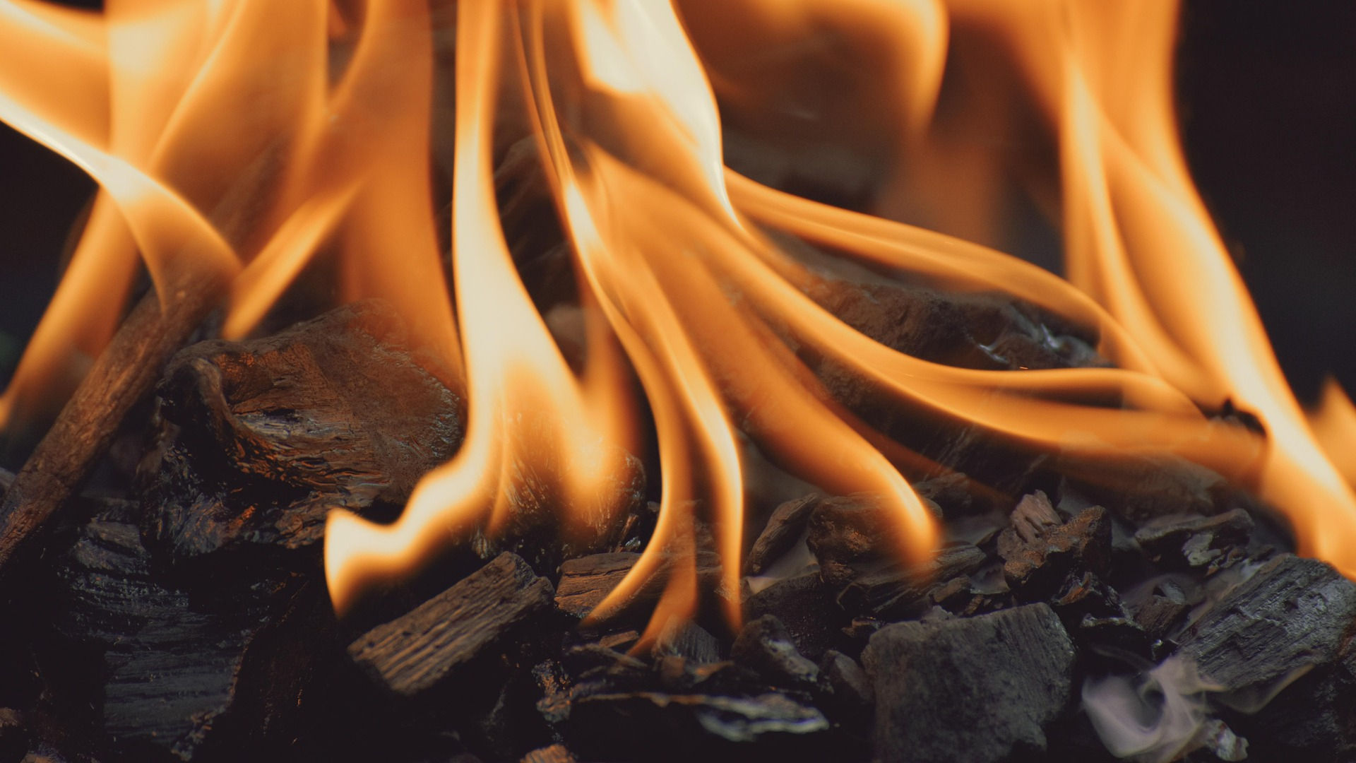 Hot coals