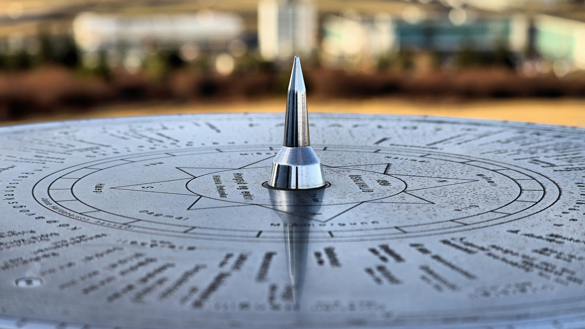 A sun dial