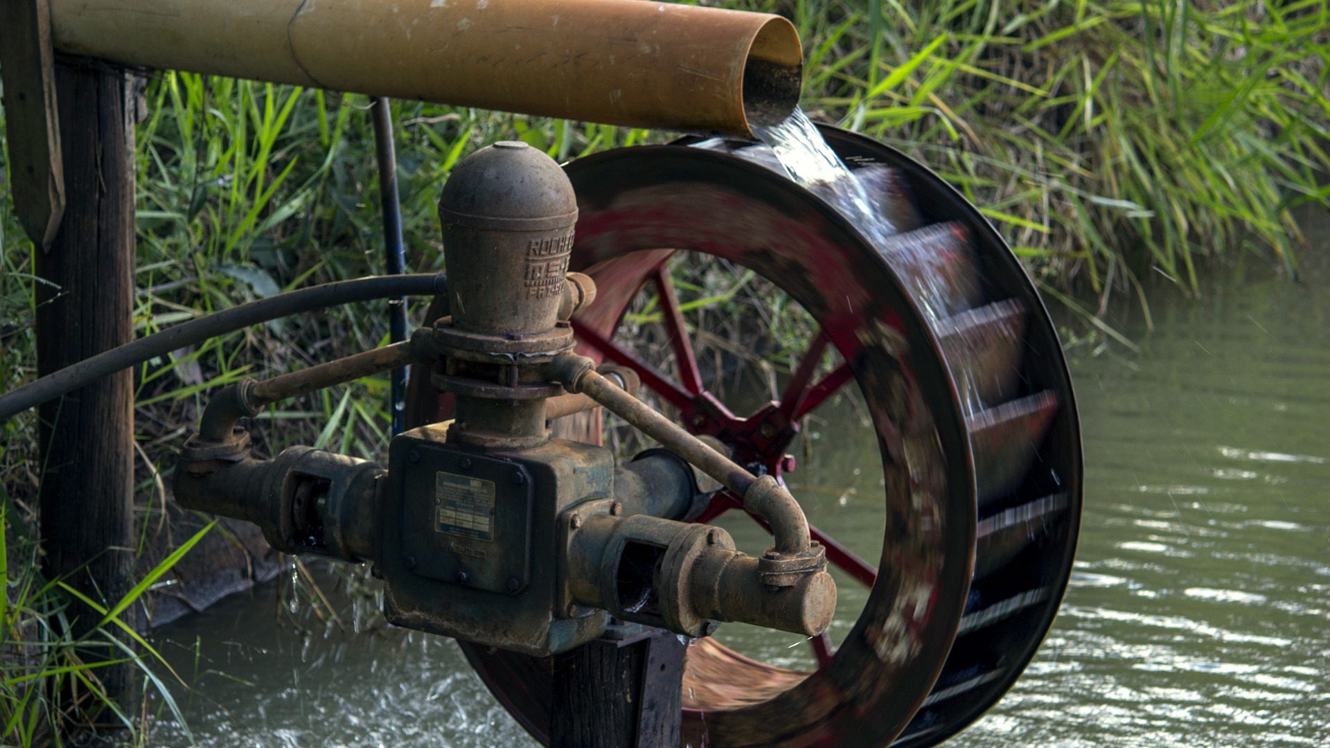 A water wheel