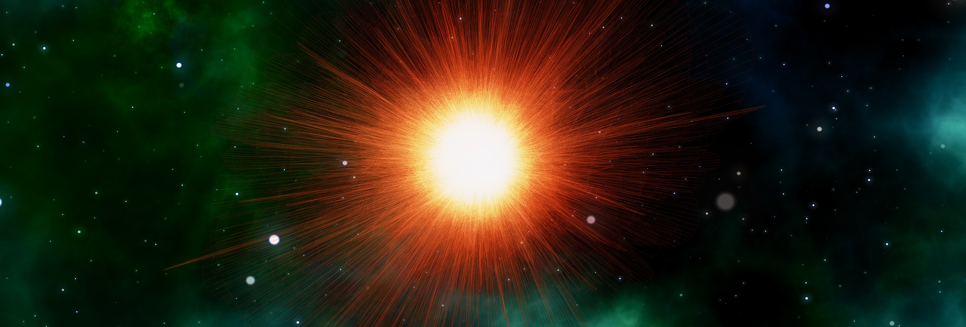 A star exploding